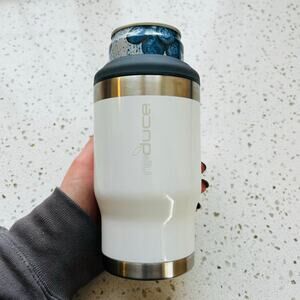 White Reduce Skinny Can Cooler